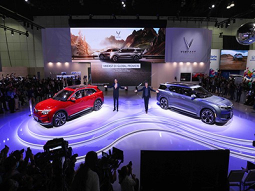 Vinfast ra mắt thương hiệu xe điện tại Los Angeles Auto Show 2021