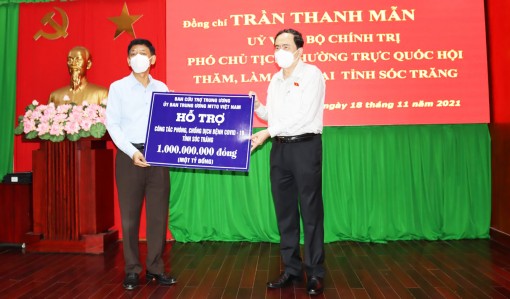 Phó Chủ tịch Thường trực Quốc hội Trần Thanh Mẫn làm việc tại Sóc Trăng