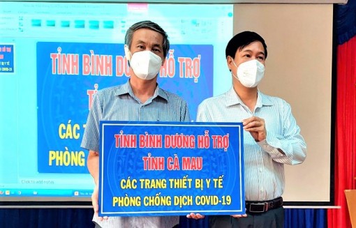 Bình Dương hỗ trợ Cà Mau trang thiết bị y tế trị giá 10 tỉ đồng