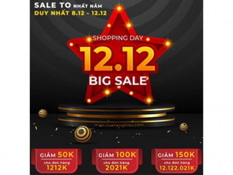 Vợt sale "khủng" duy nhất ngày 12-12 với siêu giảm giá tại Vua Hàng Hiệu