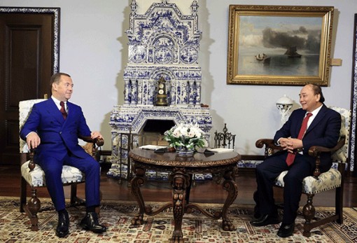 Chủ tịch nước Nguyễn Xuân Phúc hội kiến lãnh đạo Hội đồng An ninh, Quốc hội, Chính phủ Nga