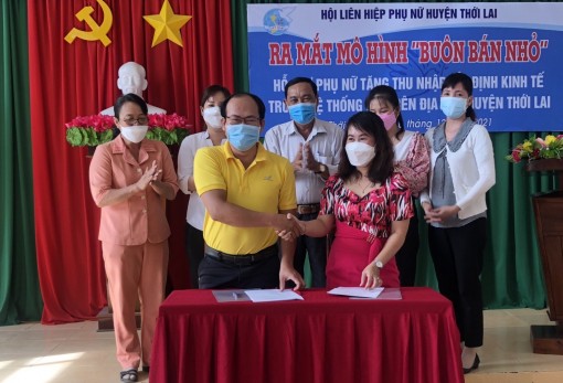 Hội LHPN huyện Thới Lai ra mắt mô hình “Buôn bán nhỏ”