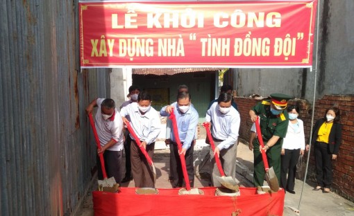 Cờ Đỏ xuất quân thực hiện các công trình Tết Quân Dân năm 2022