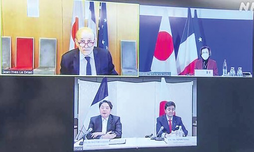 Nhật - Pháp nhất trí tăng cường hợp tác tại Ấn Độ Dương - Thái Bình Dương