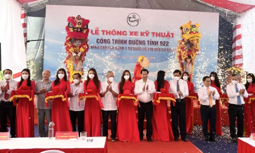 Công trình đường tỉnh 922 thông xe kỹ thuật phục vụ người dân dịp Tết