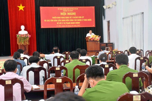 Triển khai những quy định mới về xử phạt vi phạm hành chính