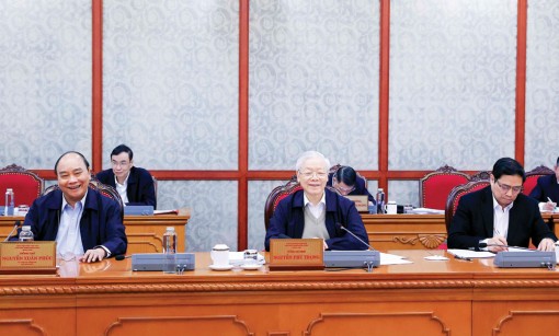 Tổng Bí thư Nguyễn Phú Trọng chủ trì họp Bộ Chính trị cho ý kiến về một số nội dung quan trọng