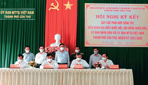 Nâng cao chất lượng, hiệu quả công tác phối hợp giữa Ðoàn Ðại biểu Quốc hội, HÐND, UBND, Ủy ban MTTQVN thành phố