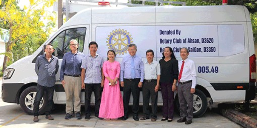 Rotary Club of Saigon trao xe cứu thương, thiết bị tặng Bệnh viện Phụ sản TP Cần Thơ