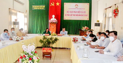 Ủy ban T.Ư MTTQVN Phản biện dự thảo Luật Thực hiện dân chủ ở cơ sở