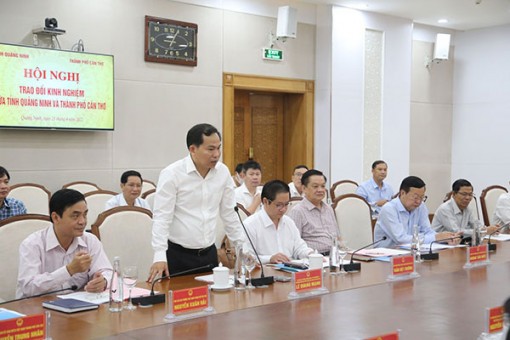 Đoàn công tác TP Cần Thơ trao đổi kinh nghiệm lập và quản lý quy hoạch tại tỉnh Quảng Ninh