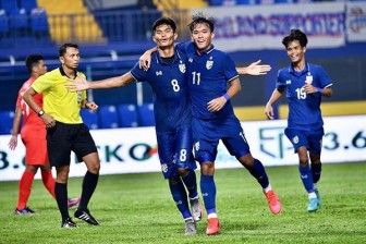 U23 Singapore vỡ trận trước sức ép của U23 Thái Lan