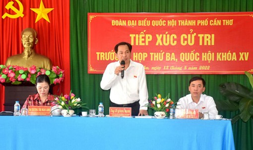 Đoàn đại biểu Quốc hội TP Cần Thơ tiếp xúc cử tri quận Bình Thủy