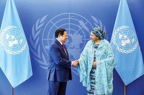 Thủ tướng Phạm Minh Chính gặp các lãnh đạo của Liên Hiệp Quốc