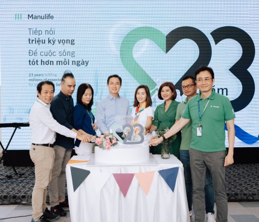 Manulife kỷ niệm 23 năm đồng hành cùng tạo ra một tương lai tốt đẹp hơn cho Việt Nam