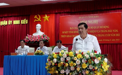 Hội nghị Ban Chấp hành Đảng bộ mở rộng các quận: Ninh Kiều, Thốt Nốt, Bình Thủy
