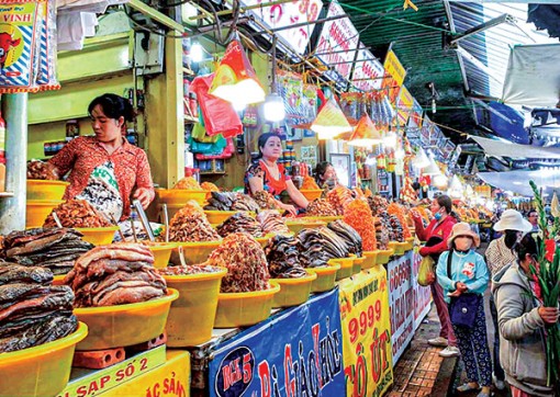 Chợ vùng biên khởi sắc