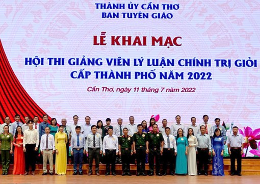 Khai mạc Hội thi giảng viên lý luận chính trị giỏi cấp thành phố năm 2022