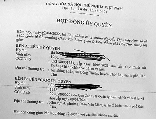Ðất được hợp đồng ủy quyền - cần thận trọng khi mua