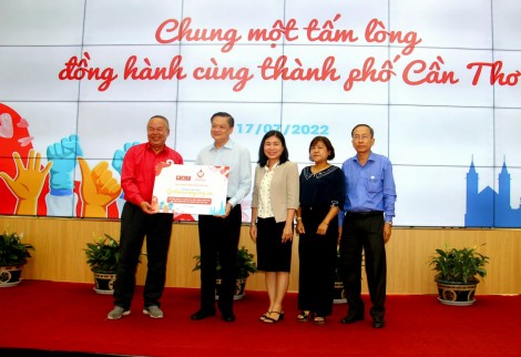 TP Cần Thơ tiếp nhận tài trợ Nền tảng giải pháp Giotmauvang.org.vn và sữa cho trẻ em khó khăn