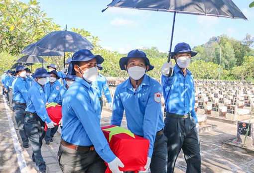 An Giang: Truy điệu, cải táng 68 hài cốt liệt sĩ