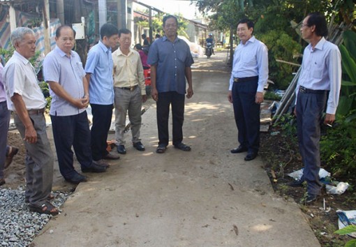 Kiểm tra việc thực hiện Kết luận 01 tại quận Ô Môn và huyện Thới Lai