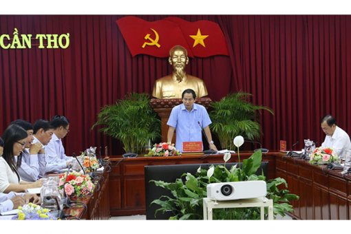 Bí thư Thành ủy Cần Thơ làm việc với Ban Nội chính Thành ủy