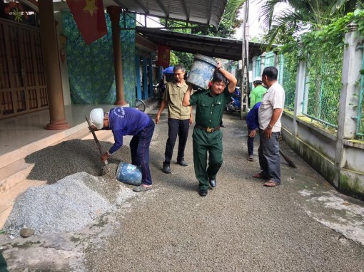 Cựu chiến binh tham gia đảm bảo an toàn giao thông