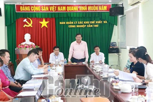 Kiểm tra công tác cải cách hành chính tại Ban Quản lý các khu chế xuất và công nghiệp Cần Thơ