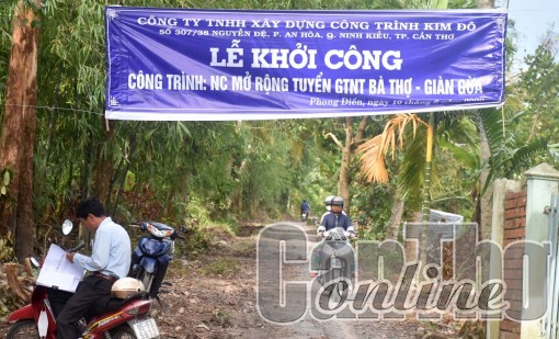 Nâng cấp, mở rộng lộ để người dân lưu thông an toàn