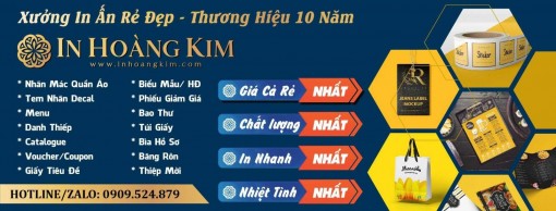 In Hoàng Kim - xưởng in ấn rẻ đẹp nhất TPHCM