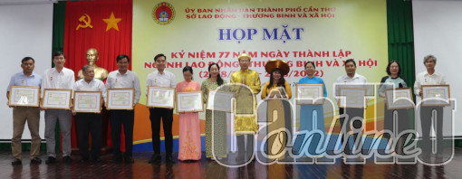 Họp mặt kỷ niệm 77 năm ngày thành lập ngành Lao động - Thương binh và Xã hội