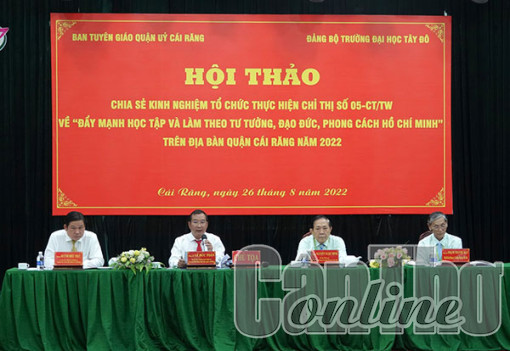 Chia sẻ kinh nghiệm trong tổ chức thực hiện học tập và làm theo tư tưởng, đạo đức, phong cách Hồ Chí Minh