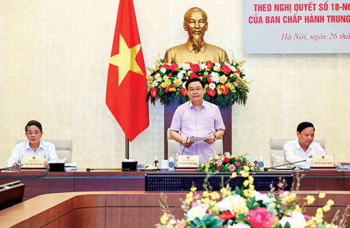 Chủ tịch Quốc hội Vương Đình Huệ dự Hội thảo góp ý dự thảo Luật Đất đai (sửa đổi)