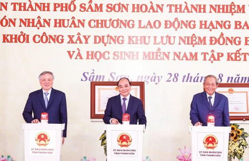 Chủ tịch nước dự lễ khởi công Khu lưu niệm đồng bào, chiến sĩ miền Nam tập kết ra Bắc