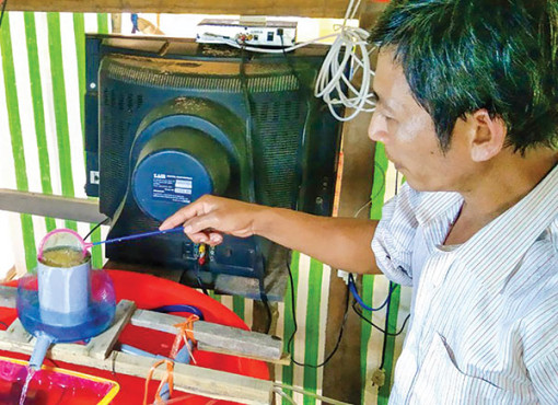 Chiếc máy ấp trứng lươn tự chế của nông dân Kiên Giang