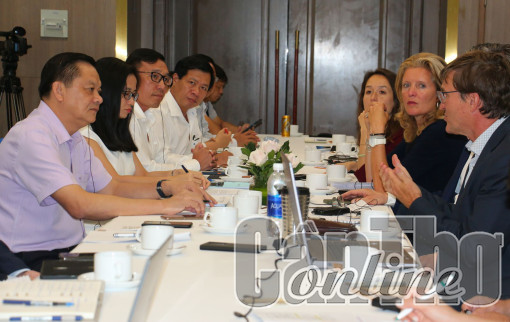 Lãnh đạo thành phố làm việc với phái đoàn Đại sứ quán Hà Lan