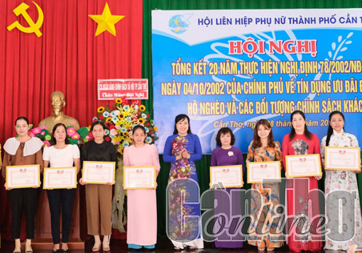 Tổng kết 20 năm thực hiện tín dụng ưu đãi trong hệ thống Hội phụ nữ
