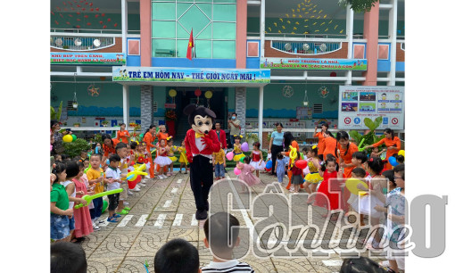 Tập trung xây dựng trường mầm non xanh - an toàn - thân thiện