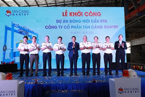 Khởi công dự án cẩu khung đầu tiên của Việt Nam thương hiệu Tân Cảng Sài Gòn