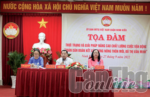 Ninh Kiều đoàn kết, chung tay xây dựng đô thị văn minh