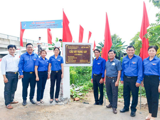 Khánh thành cầu Hy Vọng chào mừng Ðại hội Ðoàn thành phố