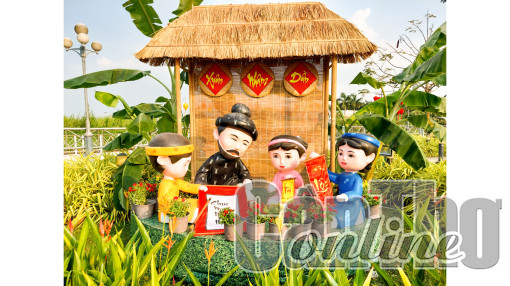 Thực hiện Vườn hoa nghệ thuật Cần Thơ Xuân Quý Mão 2023