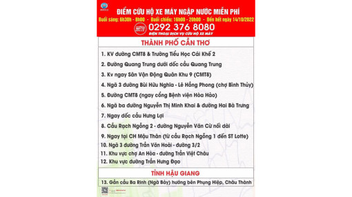 Công ty Hồng Đức tổ chức cứu hộ xe ngập nước miễn phí