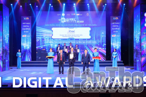 Trung tâm Công nghệ phần mềm Đại học Cần Thơ nhận Giải thưởng Chuyển đổi số Việt Nam