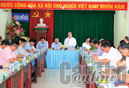 Tháo gỡ khó khăn, đẩy nhanh tiến độ các công trình xây dựng cơ bản tại quận Ninh Kiều