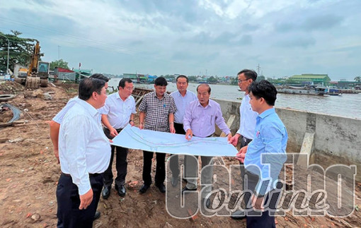 Tập trung công tác giải phóng mặt bằng cho dự án kè sông Cần Thơ