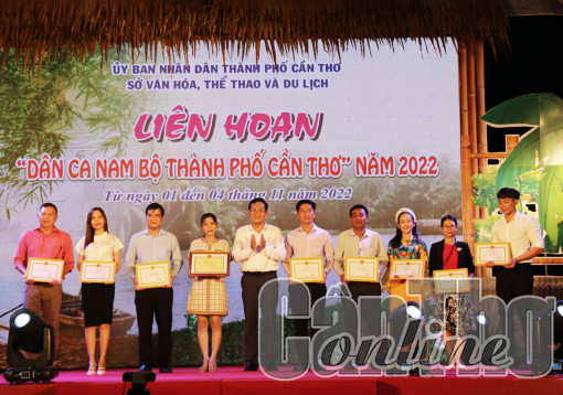 Huyện Thới Lai đạt giải Nhất toàn đoàn Liên hoan Dân ca Nam Bộ TP Cần Thơ năm 2022