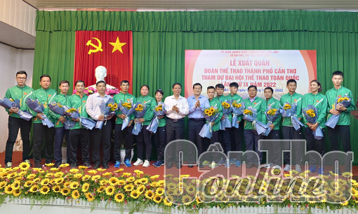 Đoàn thể thao TP Cần Thơ xuất quân tham dự Đại hội Thể thao toàn quốc lần IX-2022