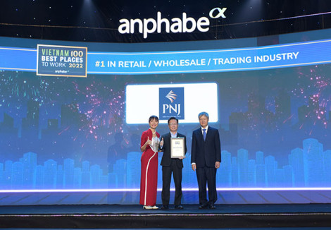PNJ được vinh danh Top 1 “Nơi làm việc tốt nhất Việt Nam” trong ngành bán lẻ năm 2022